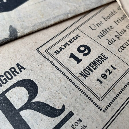 journal authentique des années 20
