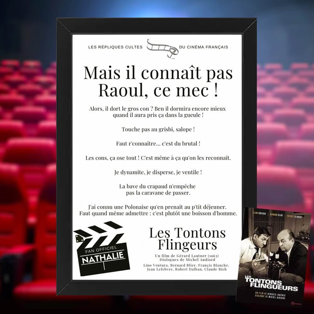 Affiche Les Tontons Flingueurs Personnalisee