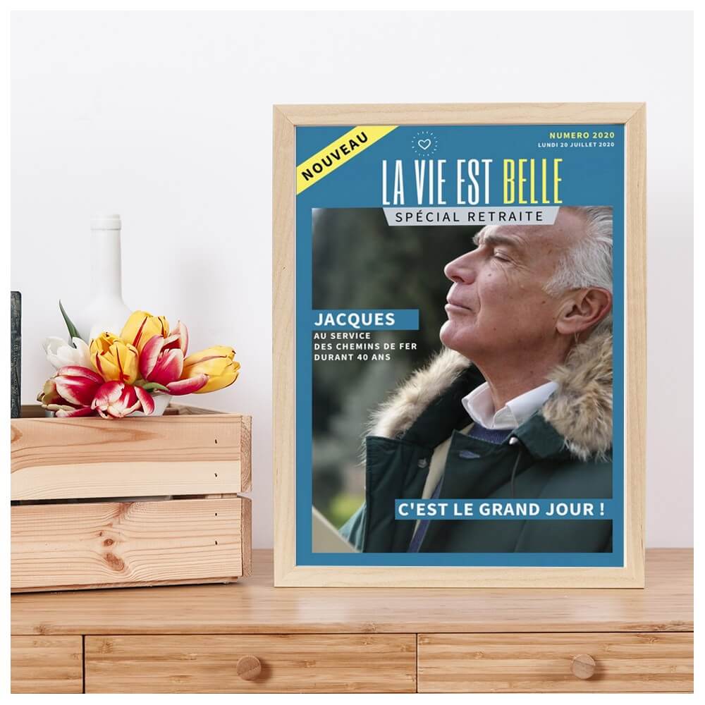 Affiche retraite personnalisée