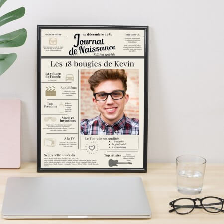 affiche anniversaire personnalisée